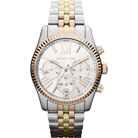 michael kors lexington horloge mk5735|michael kors chronograph silver dial.